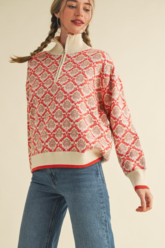 Coral Pullover Sweater