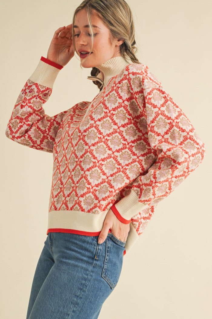 Coral Pullover Sweater