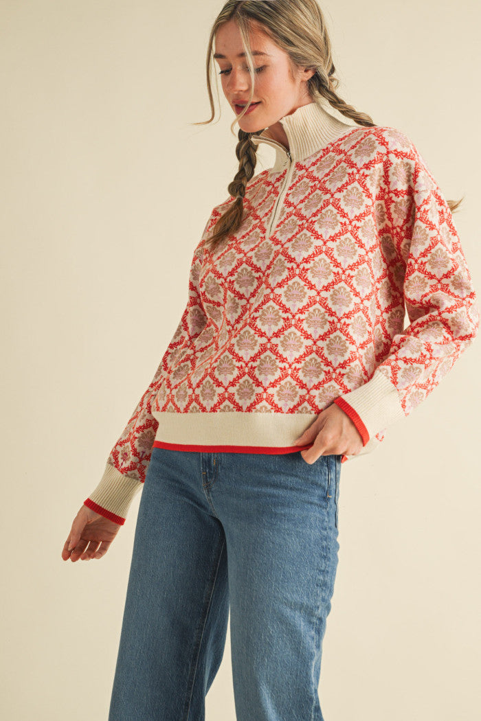 Coral Pullover Sweater
