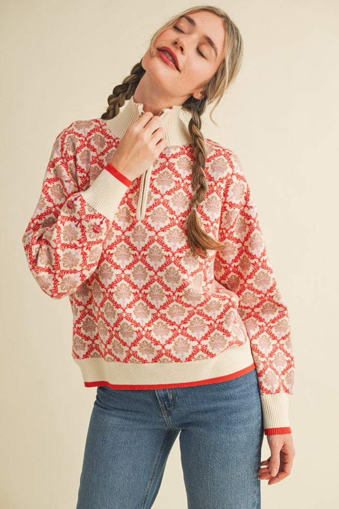 Coral Pullover Sweater